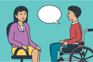 Illustration representing the counselling services that SECCA offers.