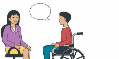 Illustration representing the counselling services that SECCA offers.